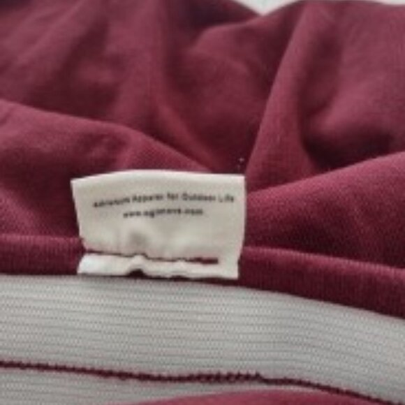 OGL Lag and Look   Minimalist Cotton Blend Wine Burgundy Maxi skirt - Sz Large - Picture 4 of 5